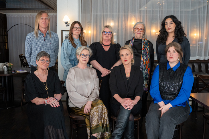 Carl Lindgren, Petra Karlsson, Cecilia Nilsson, Margaretha Olofsson, Parisa Amiri, Vivianne Almstedt, Else-Marie Larsen, Olga Persson, Emmelie Rutström